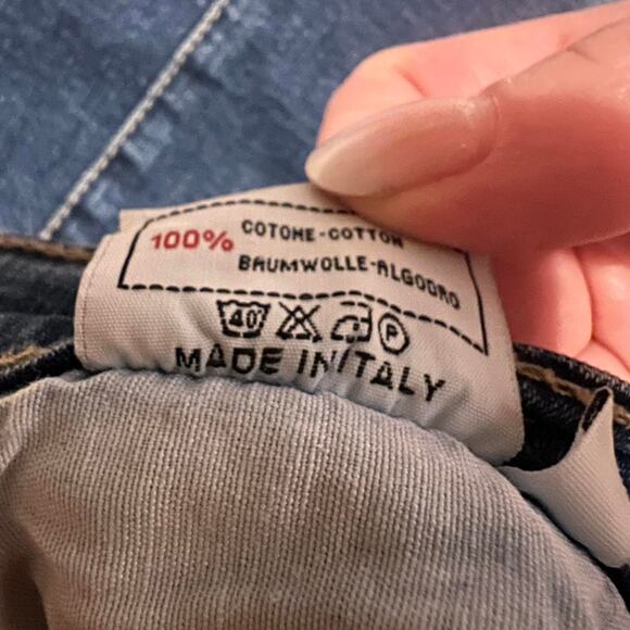 Miss Sixty Made in Italy Asymmetrical Denim Skirt – Y2K Frayed Hem Maxi size M - Picture 8 of 8